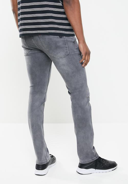 SOVIET - Nikolay slim leg fashion denim - grey