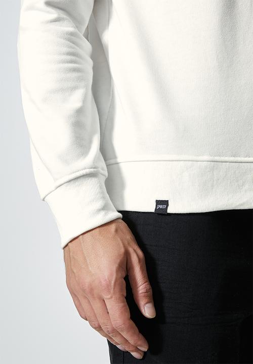 Superbalist - Brewer branded pullover crew neck sweat - ecru