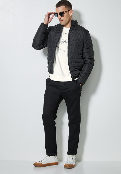 Superbalist - Brewer branded pullover crew neck sweat - ecru