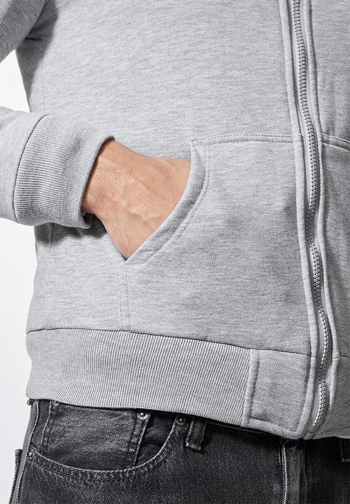 Superbalist - Stockton sherpa lined hoodie - grey 