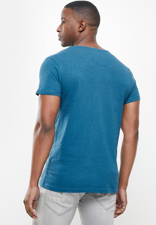 S.P.C.C - Rebel scooped hem tee - blue