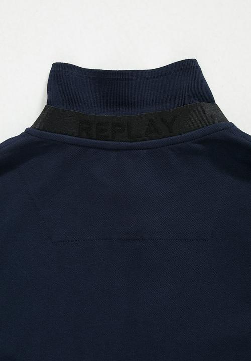 Replay - Replay long sleeve golfer - navy
