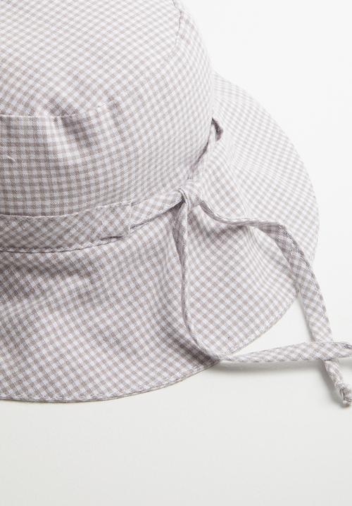 Freya Hats  - Kids bucket hat - stone & white