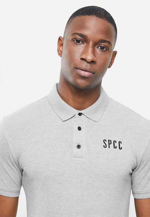 S.P.C.C - Camara side slit straight hem polo - grey 