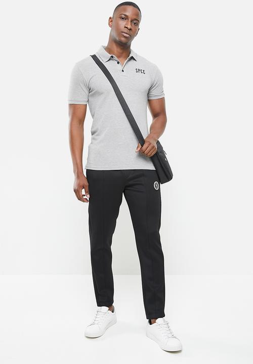 S.P.C.C - Camara side slit straight hem polo - grey 