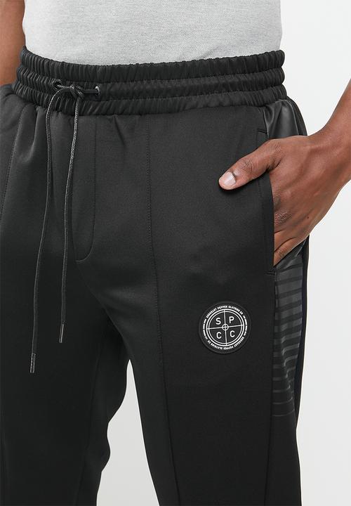 S.P.C.C - Delph elasticated track pants - black