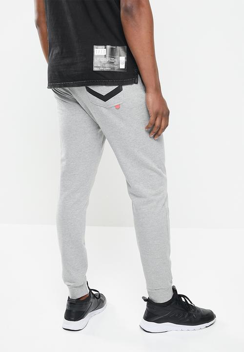 S.P.C.C - Charter elasticated track pants - grey