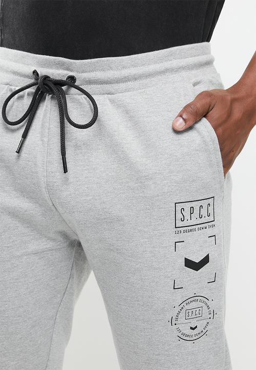 S.P.C.C - Charter elasticated track pants - grey