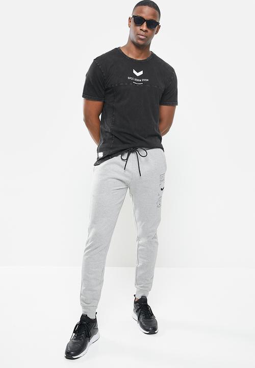 S.P.C.C - Charter elasticated track pants - grey