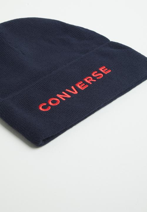Converse - Beanie - navy & red