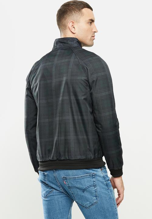 Brave Soul - Ellis check jacket - navy & green 