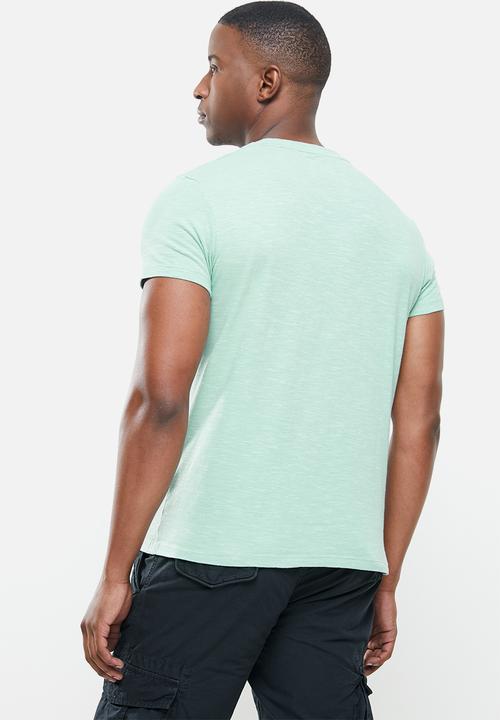 Superdry. - Ol vintage emb crew tee - mint