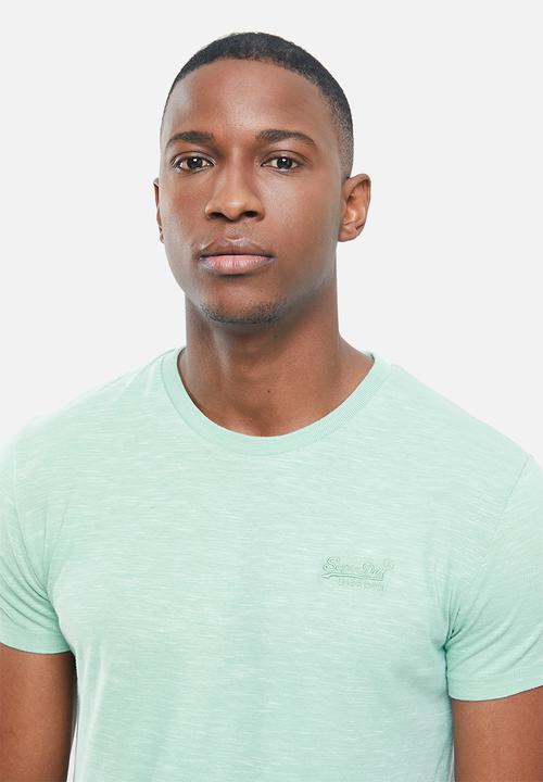 Superdry. - Ol vintage emb crew tee - mint