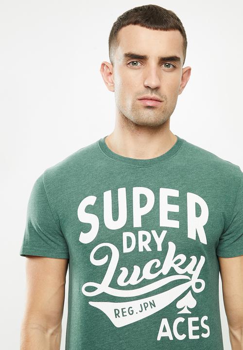 Superdry. - One colour tee - green