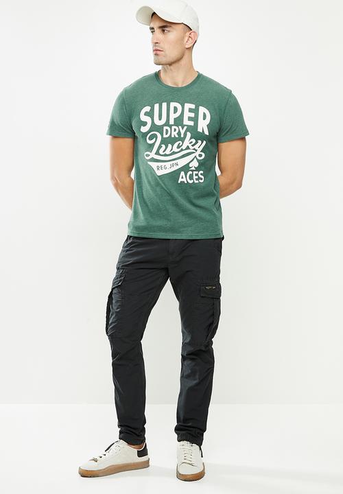 Superdry. - One colour tee - green