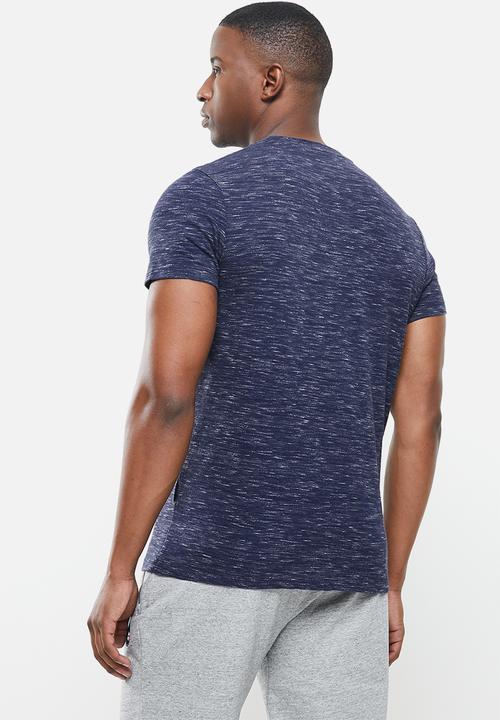 Superdry. - Ol vintage emb crew tee - navy