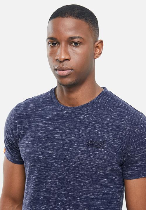 Superdry. - Ol vintage emb crew tee - navy