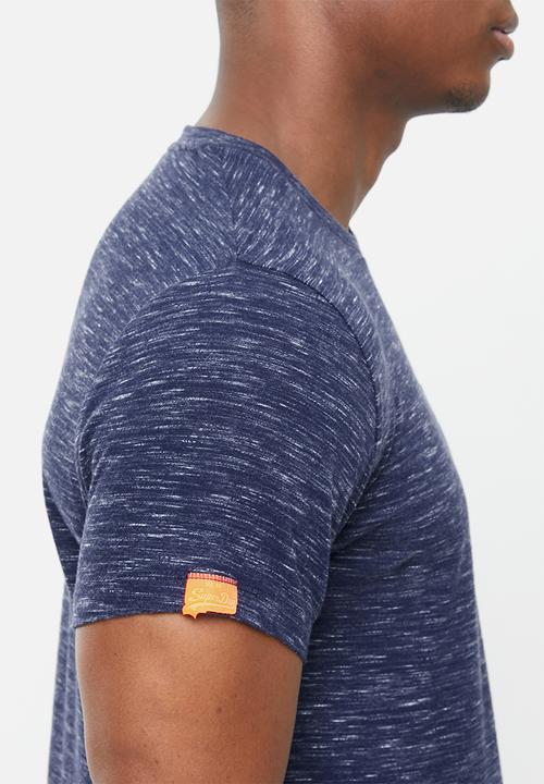 Superdry. - Ol vintage emb crew tee - navy
