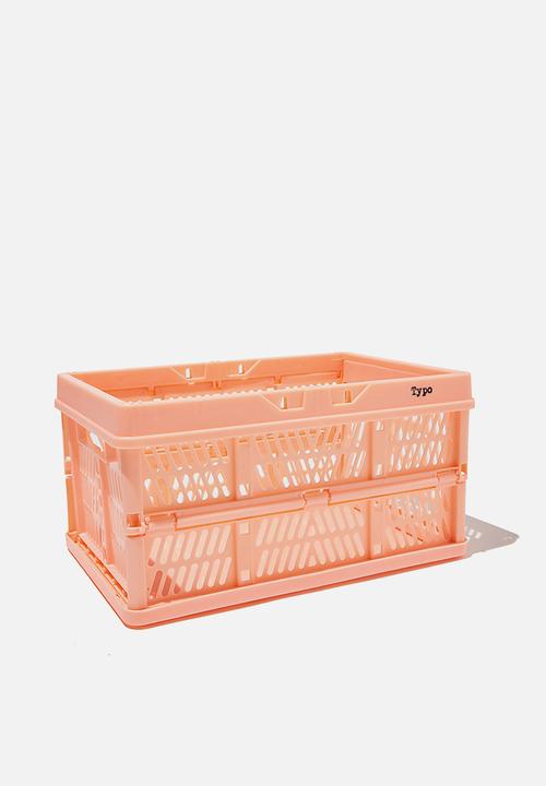Typo - Small foldable storage - peach candy