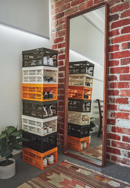 Typo - Small foldable storage - peach candy