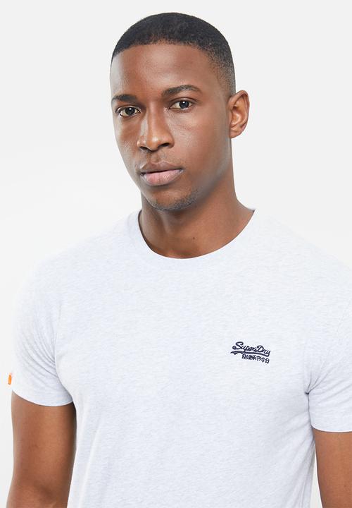 Superdry. - Ol vintage emb crew tee - grey