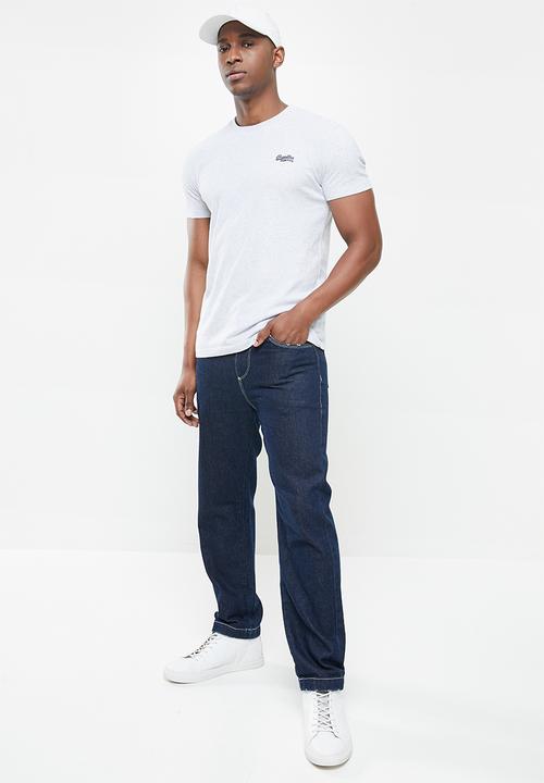 Superdry. - Ol vintage emb crew tee - grey