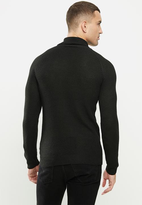 Brave Soul - Greenford knitwear - black