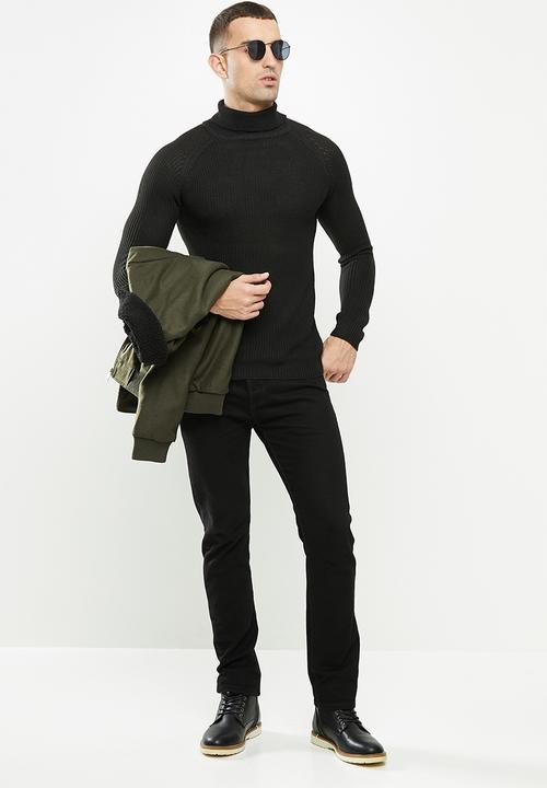 Brave Soul - Greenford knitwear - black