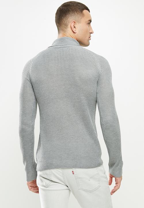 Brave Soul - Greenford knitwear - grey