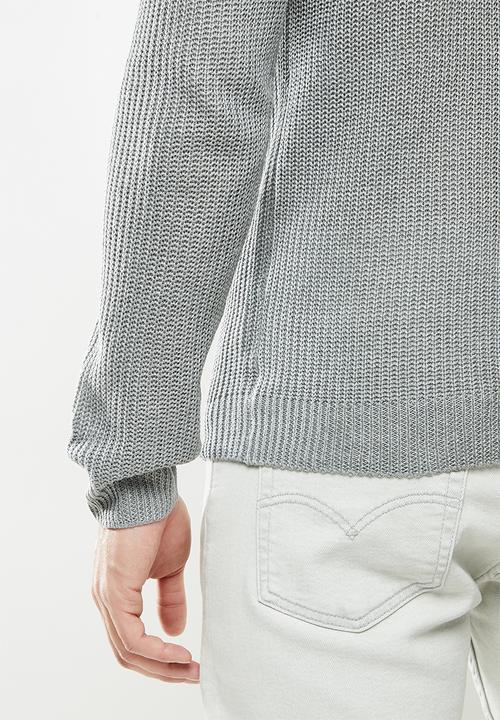 Brave Soul - Greenford knitwear - grey