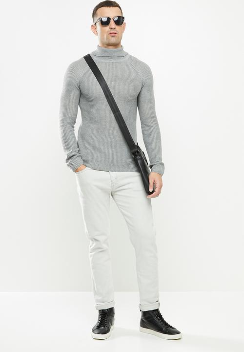Brave Soul - Greenford knitwear - grey