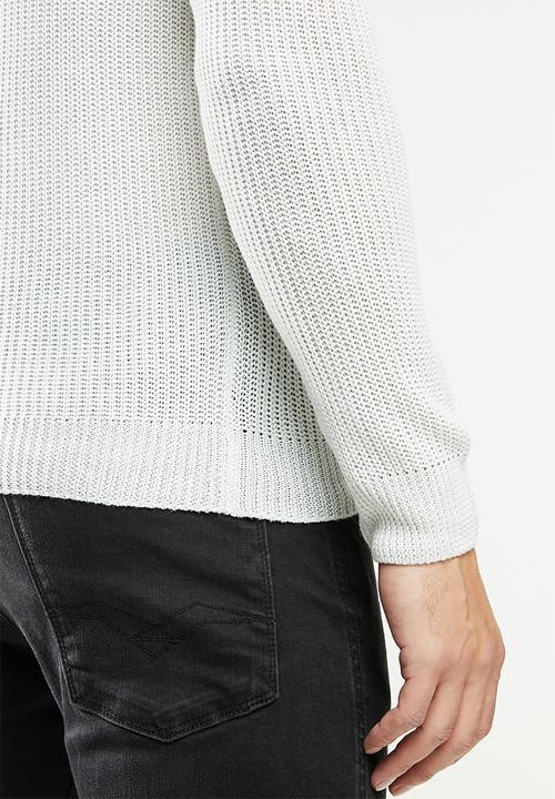 Brave Soul - Greenford knitwear - white