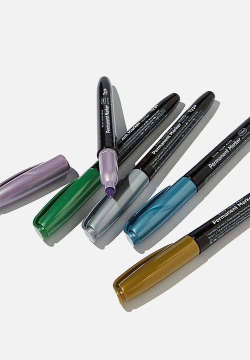 Typo - Make your mark permanent marker 5 pack - metallics