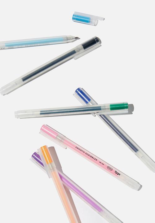 Typo - Smooth scribbler gel pen 7 pack - multi