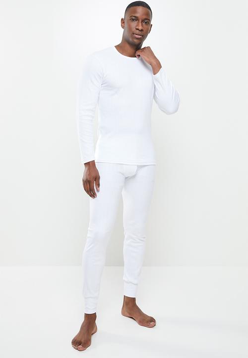 Jockey - 1 pack  drop needle interlock  long john - white