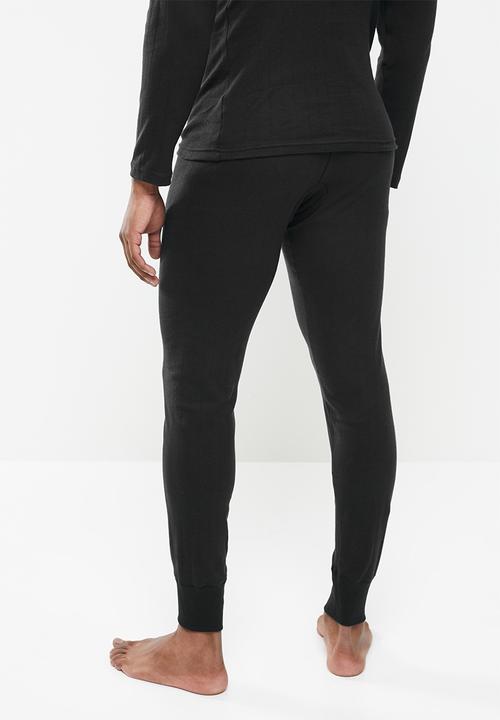 Jockey - 1 pack  drop needle interlock  long john - black