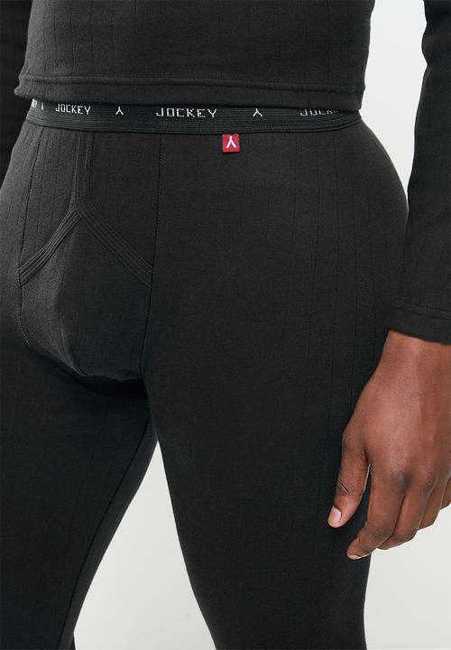Jockey - 1 pack  drop needle interlock  long john - black