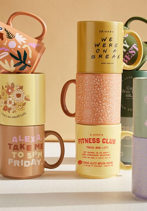 Typo - Daily mug - mid tan meadow ditsy