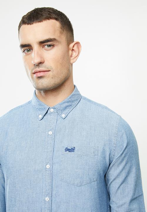 Superdry. - Classic university oxford - blue