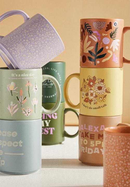 Typo - Daily mug - washed lilac meadow ditsy