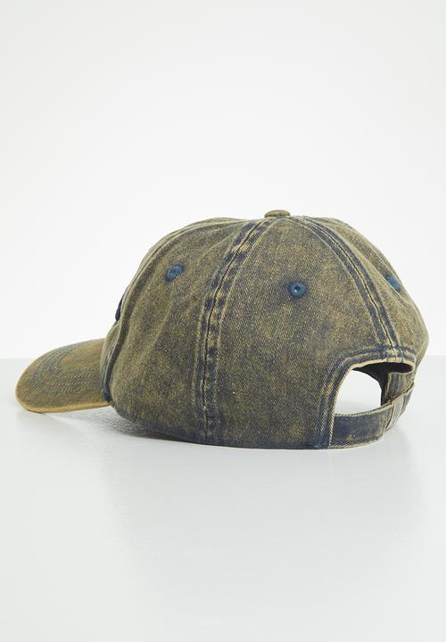 Aca Joe - Mens Aca Joe twill cap - blue denim wash