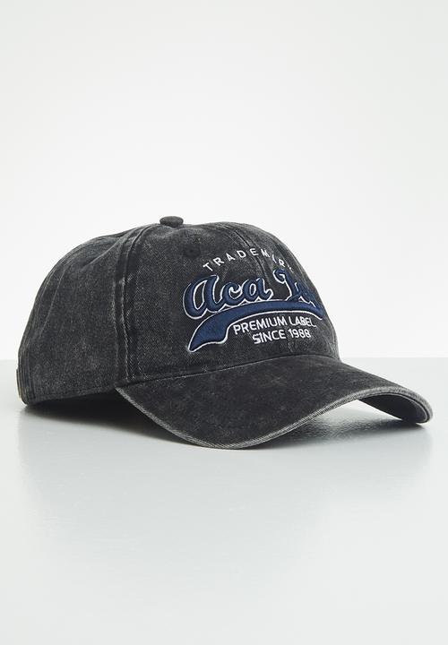 Aca Joe - Mens Aca Joe twill cap - black