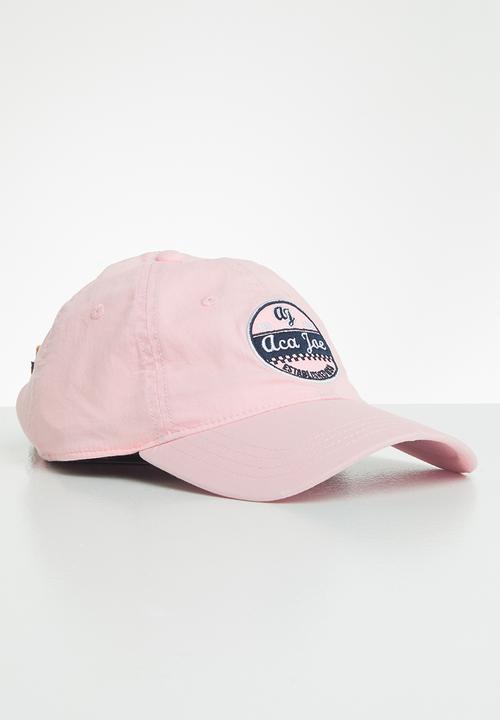 Aca Joe - Mens Aca Joe denim wash cap - pink 