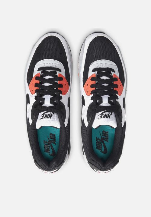 Nike - Air Max 90  - white/black-turf orange-aquamarine