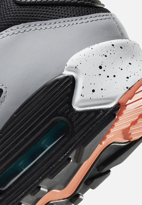 Nike - Air Max 90  - white/black-turf orange-aquamarine