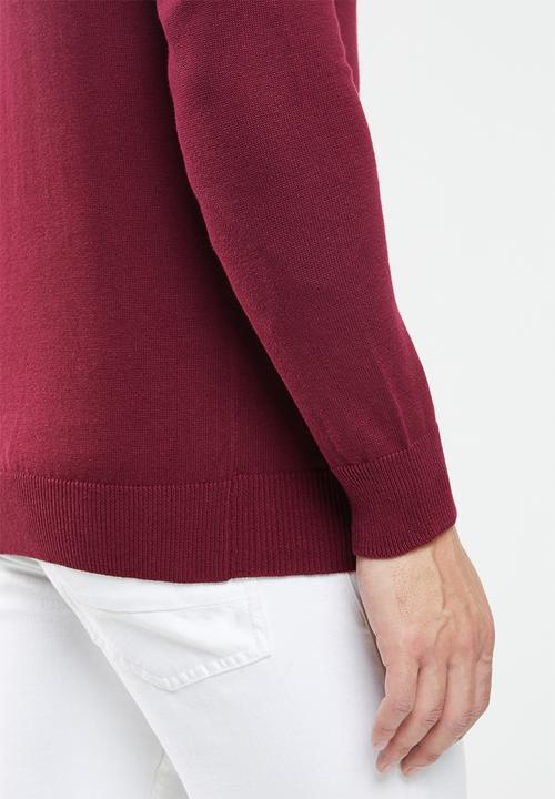 Brave Soul - Humev knitwear - red