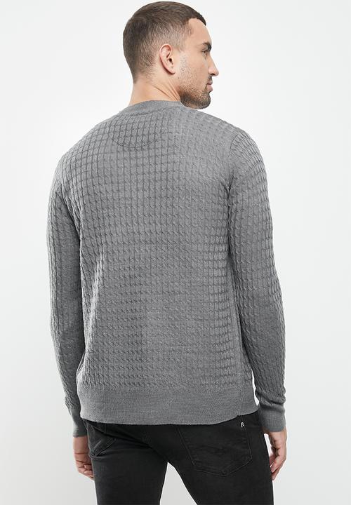 Brave Soul - Milforda knitwear - grey 