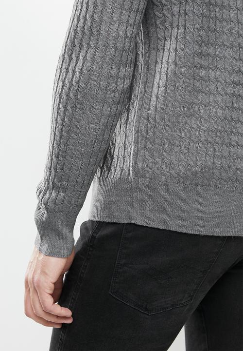 Brave Soul - Milforda knitwear - grey 