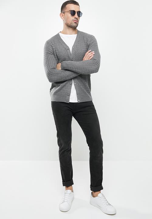 Brave Soul - Milforda knitwear - grey 
