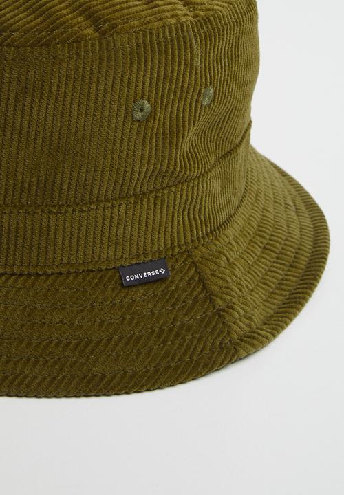 Converse - Corduroy bucket hat - dark moss